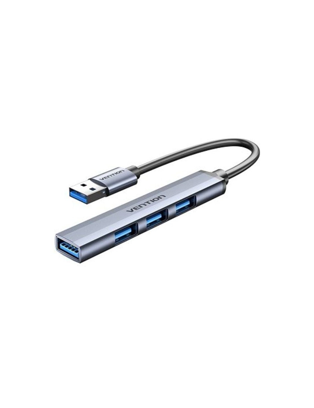 Hub USB 3.0 Vention CKOHB/ 4xUSB/ Gris