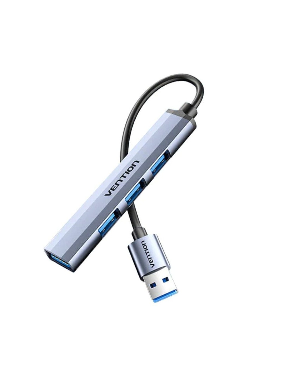 Hub USB 3.0 Vention CKOHB/ 4xUSB/ Gris
