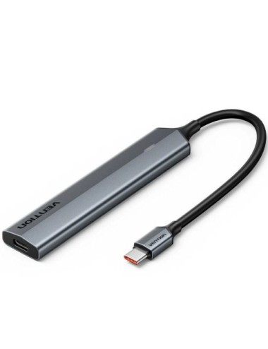 Hub USB Tipo-C 3.2 Vention CKYHB/ 4xUSB Tipo-C/ 1xUSB Tipo-C PD