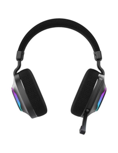 Auriculares Gaming Inalámbricos con Micrófono Hiditec Vortex ARGB/ Jack 3.5/ Bluetooth/ Negros