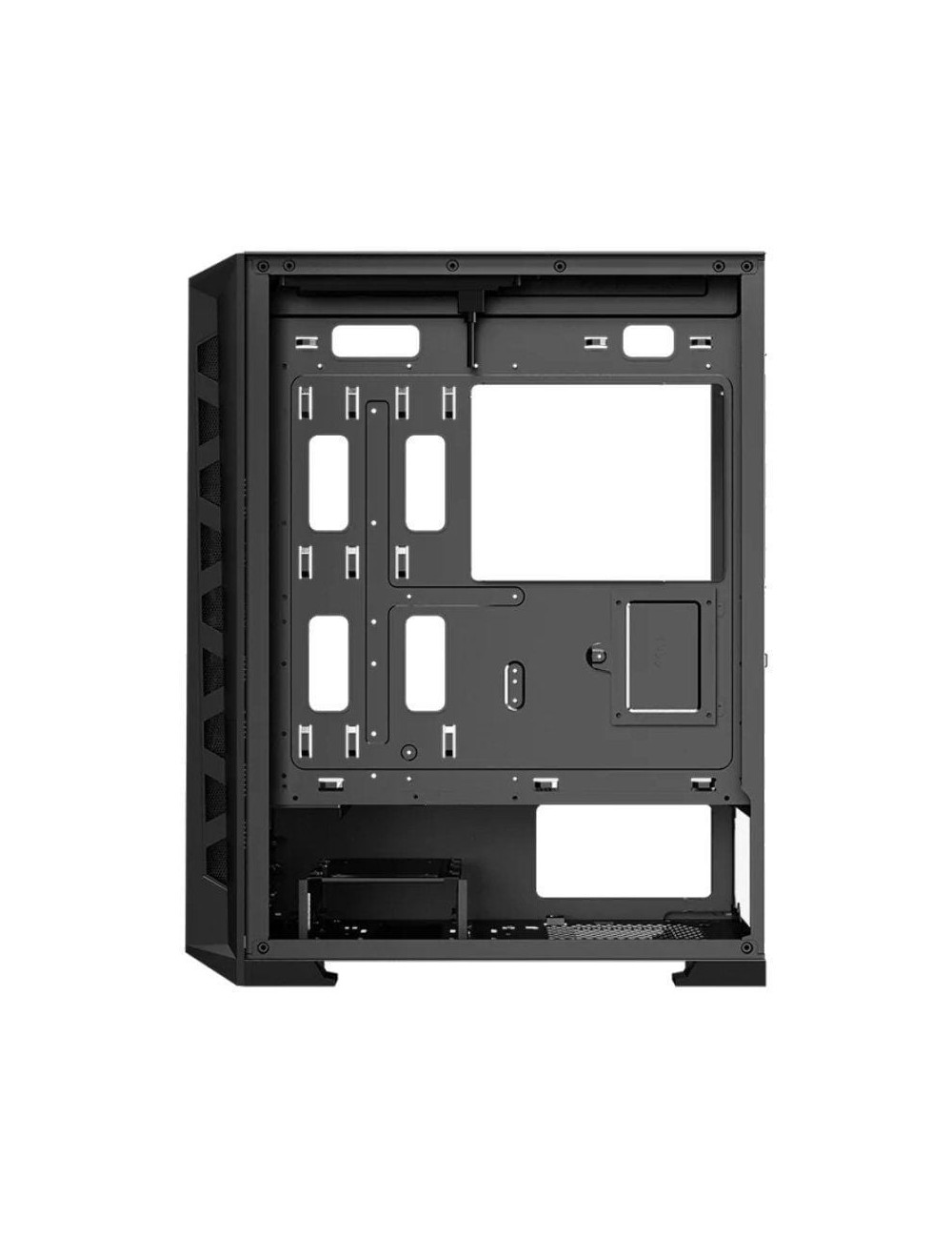 Caja Gaming Semitorre Hiditec MH12 GLASS