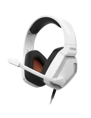Auriculares Gaming con Micrófono Krom Kopa Pro/ Jack 3.5/ Blancos