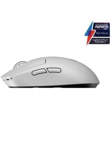 Ratón Gaming Inalámbrico Logitech PRO X Superlight 2/ Batería recargable/ Hasta 44000 DPI/ Blanco