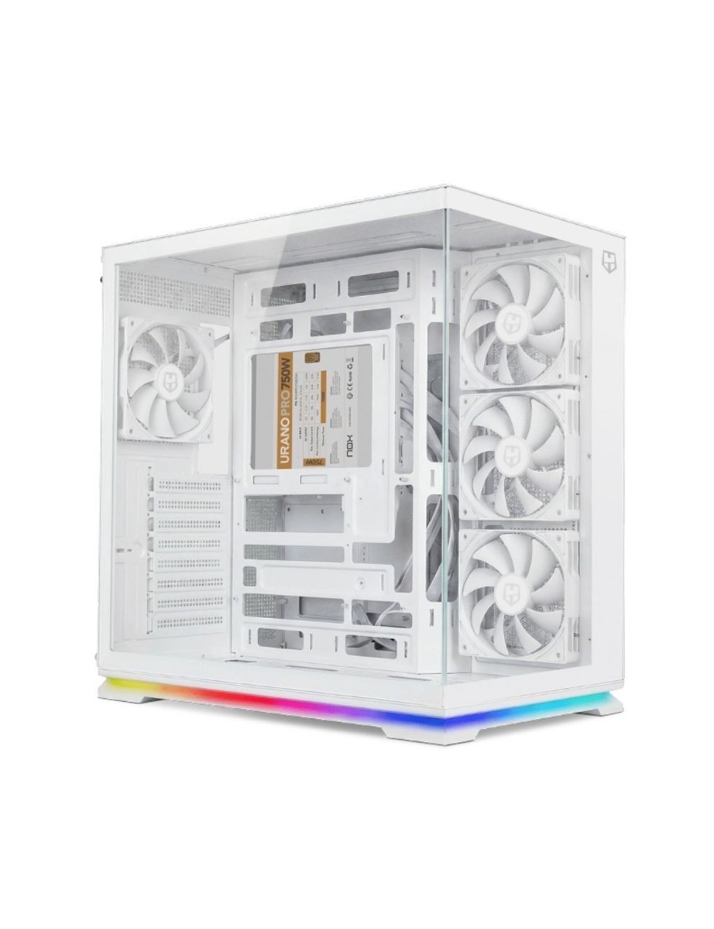 Caja Gaming Semitorre Nox Hummer Galaxy/ Blanca