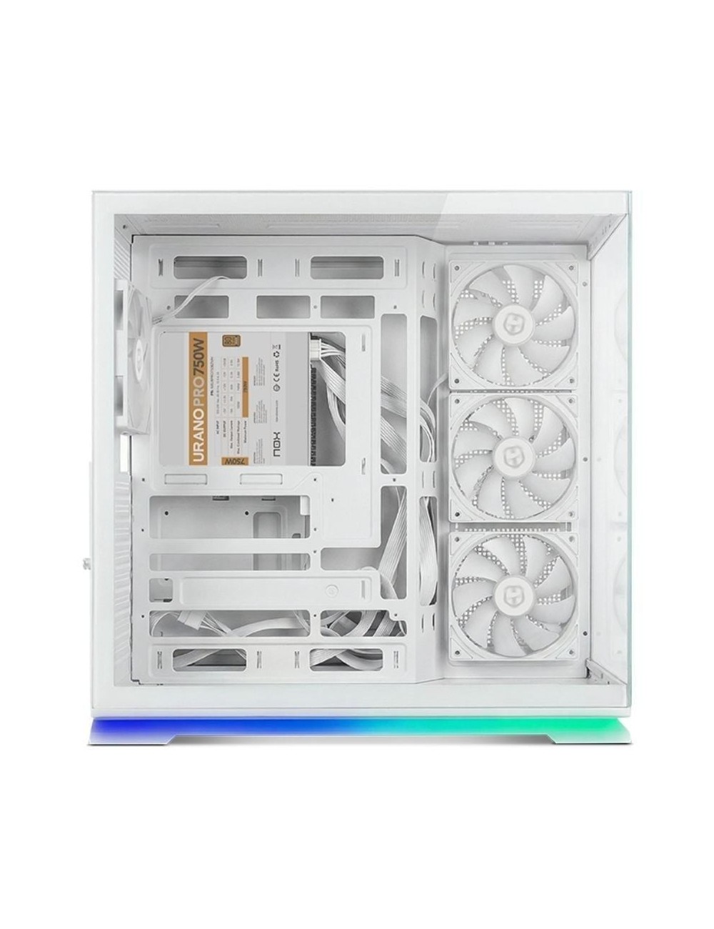 Caja Gaming Semitorre Nox Hummer Galaxy/ Blanca