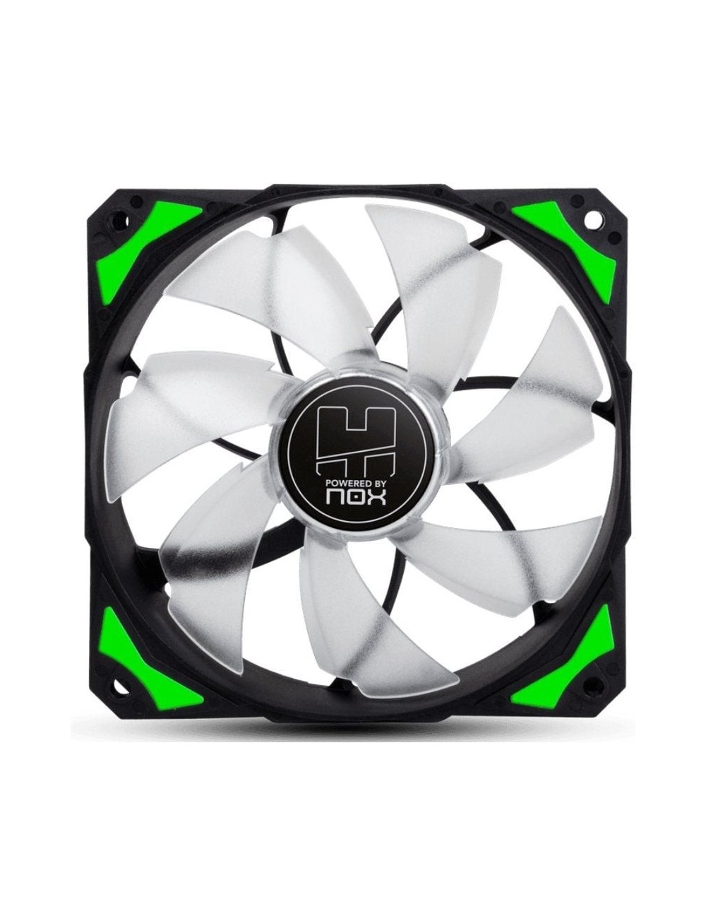 Ventilador Nox H-Fan Green/ 12cm/ Verde