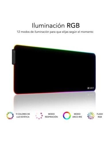 Alfombrilla Subblim MP-02RGB01 LED RGB XL/ 800 x 300 x 4 mm