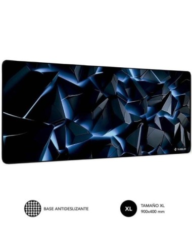 Alfombrilla Subblim Blue Obsidian XL/ 900 x 400 x 3 mm