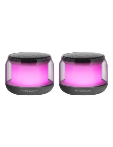 Altavoces con Bluetooth Mars Gaming MS-AURA/ 15W/ 2.0/ Negros