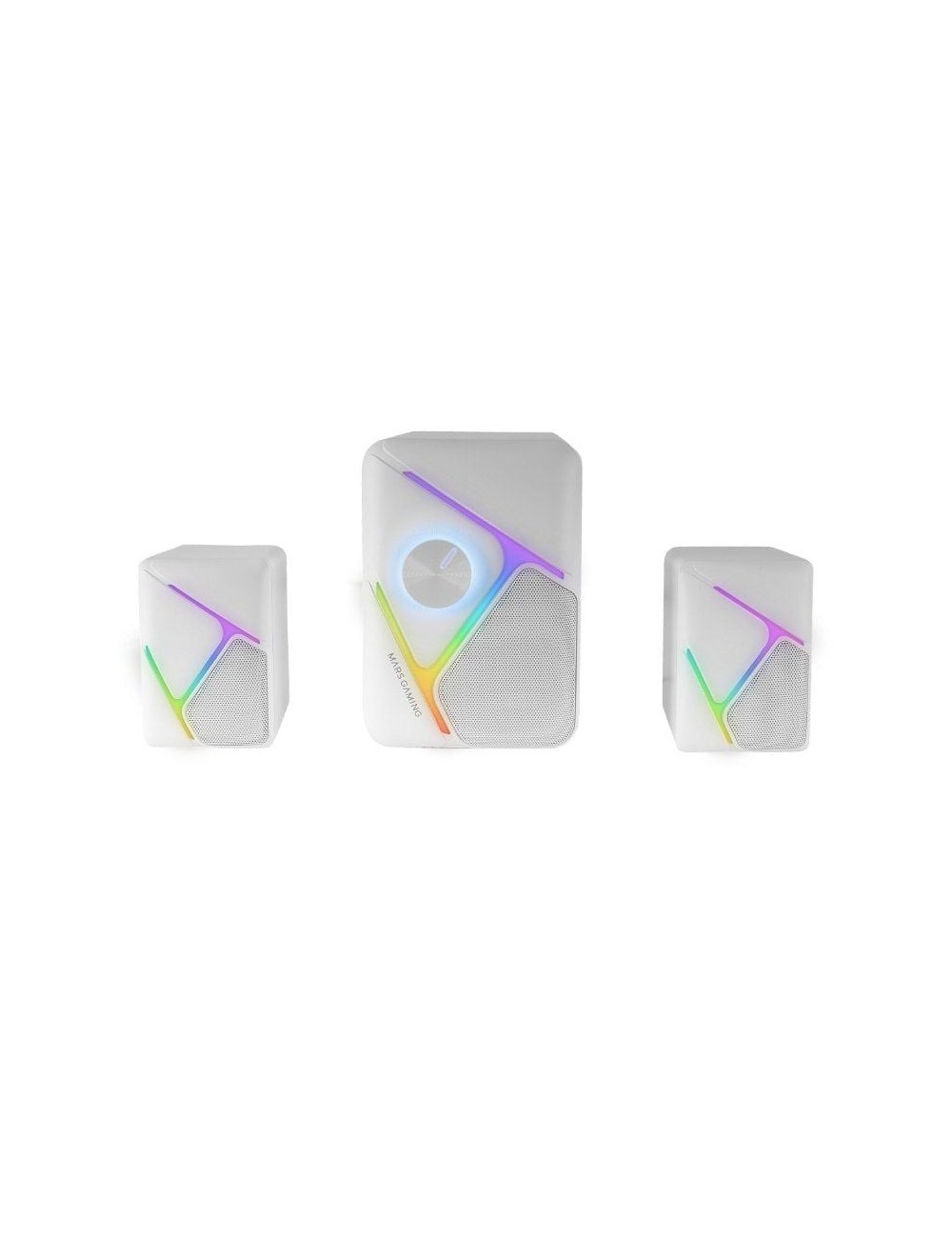 Altavoces Mars Gaming MS-H21/ 35W/ 2.1/ Blancos