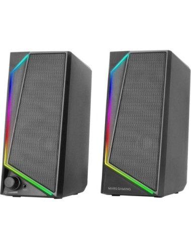 Altavoces Mars Gaming MS72/ 15W/ 2.0/ Negros