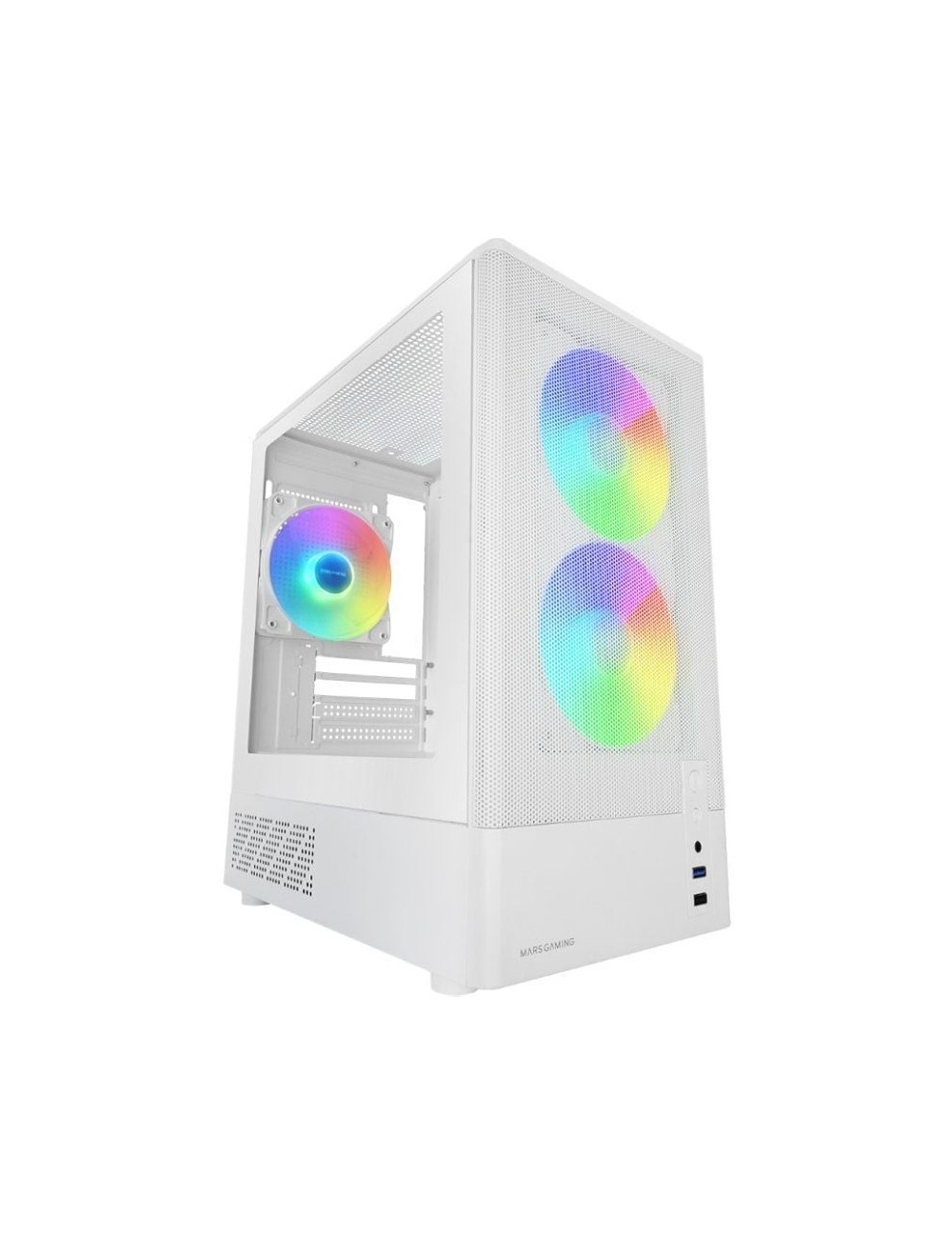 Caja Gaming Minitorre Mars Gaming MC-ONYX/ Blanca