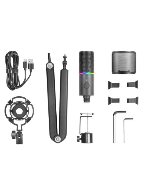 Micrófono Mars Gaming MMIC-XT/ USB 2.0/ Negro