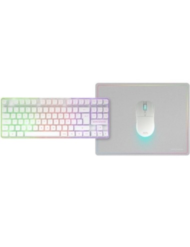 Pack Gaming Mars Gaming MCPWTKL/ Teclado Inalámbrico + Ratón Inalámbrico + Alfombrilla