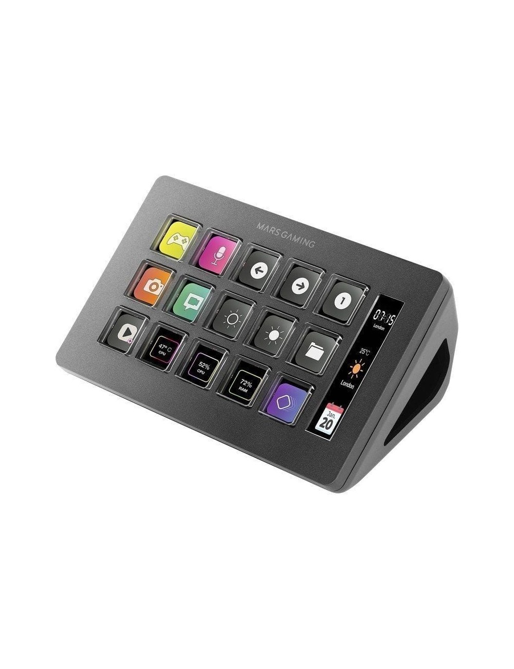 Stream Deck Slim Mars Gaming MSD-ONE/ 15 Teclas LCD/ Negro