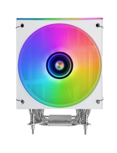 Ventilador con Disipador Mars Gaming MCPU-LCD/ 12cm/ Blanco