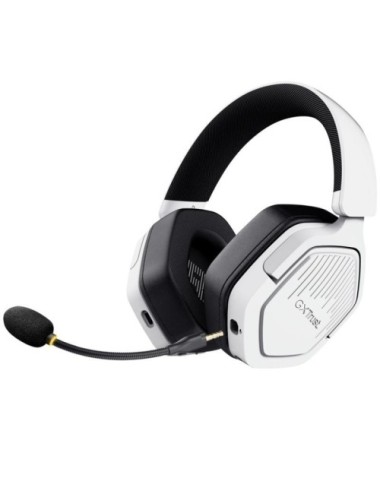 Auriculares Gaming Inalámbricos con Micrófono Trust Gaming GXT 493PS Carus PS5/ Jack 3.5/ Bluetooth/ Blancos