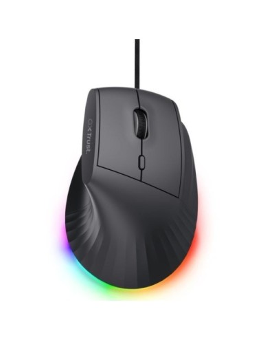 Ratón Vertical Gaming Inalámbrico Trust Gaming GXT 145 Rexxa 26024/ Hasta 12800 DPI