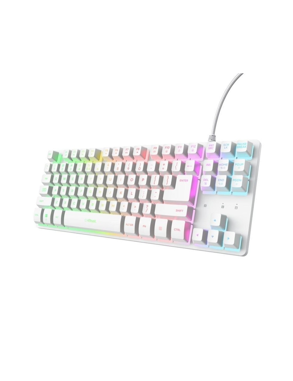 Teclado Gaming Trust Gaming GXT 833 Thado TKL 25896/ Blanco