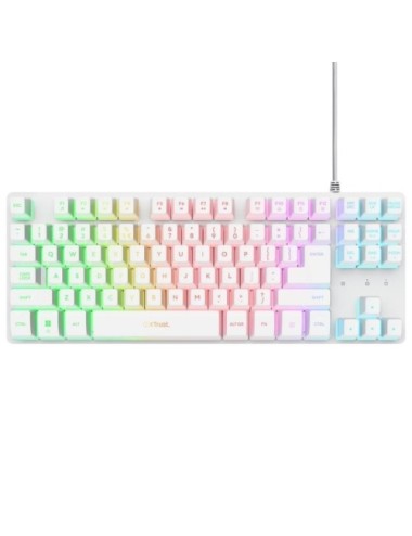 Teclado Gaming Trust Gaming GXT 833 Thado TKL 25896/ Blanco