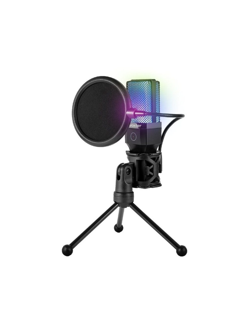 Micrófono Woxter Mic Studio 65 RGB/ USB 2.0