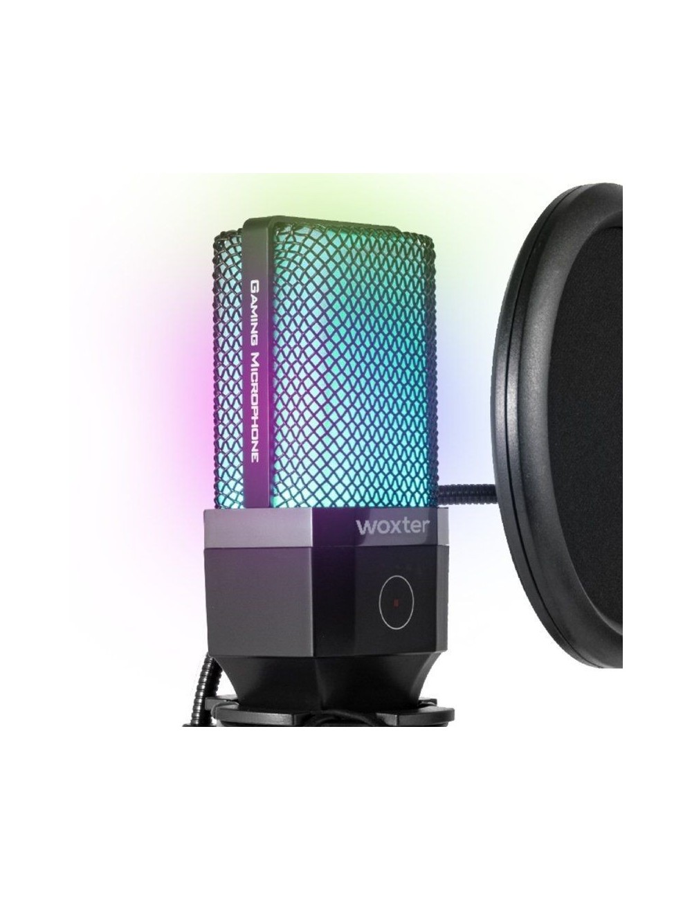Micrófono Woxter Mic Studio 65 RGB/ USB 2.0