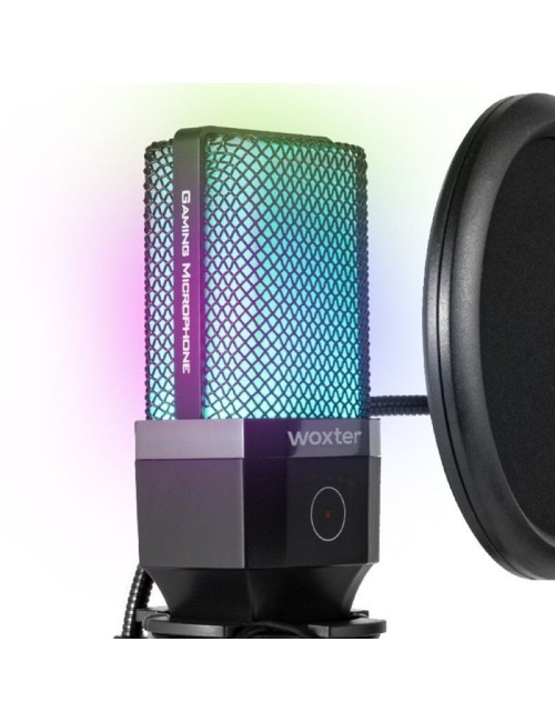 Micrófono Woxter Mic Studio 65 RGB/ USB 2.0