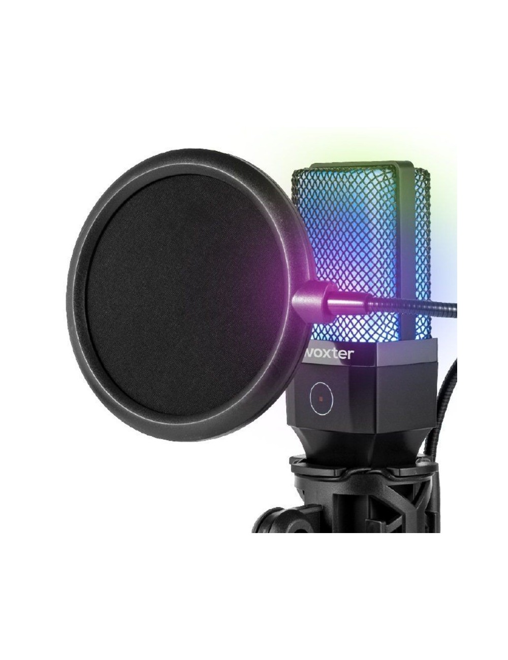 Micrófono Woxter Mic Studio 65 RGB/ USB 2.0