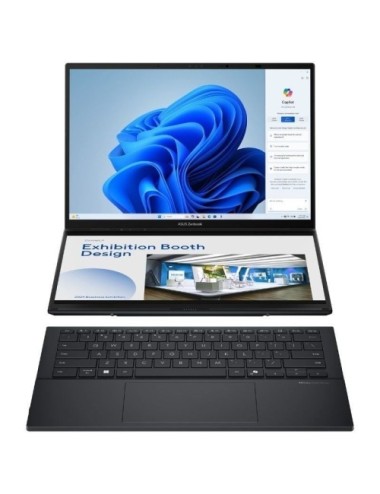 Portátil Convertible Asus ZenBook Duo OLED UX8406CA-QL336W Intel Core Ultra 7-255H/ 32GB/ 1TB SSD/ 14' Táctil/ Win11
