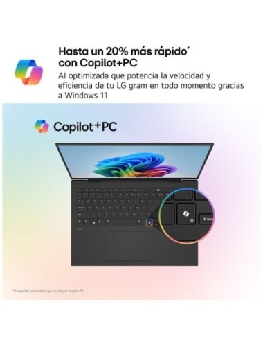 Portátil LG Gram 16Z90TS-G.AU99B Intel Core Ultra 9-288V/ 32GB/ 1TB SSD/ 16'/ Win11