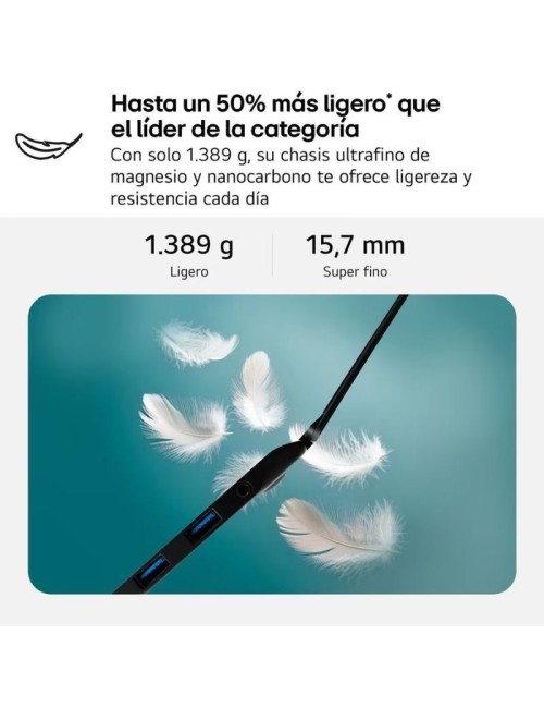 Portátil LG Gram 17Z90TL-G.AU88B Intel Core Ultra 7-258V/ 32GB/ 1TB SSD/ 17'/ Win11