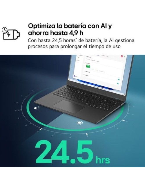 Portátil LG Gram 17Z90TL-G.AU88B Intel Core Ultra 7-258V/ 32GB/ 1TB SSD/ 17'/ Win11