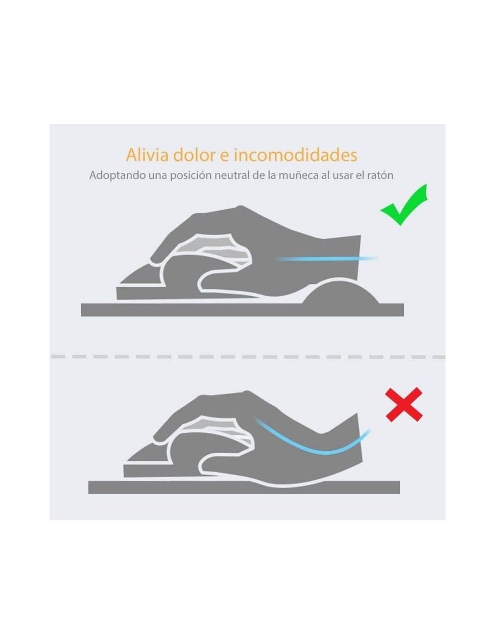 Alfombrilla Ergonómica Fellowes 9112101/ 25 x 20 x 235mm