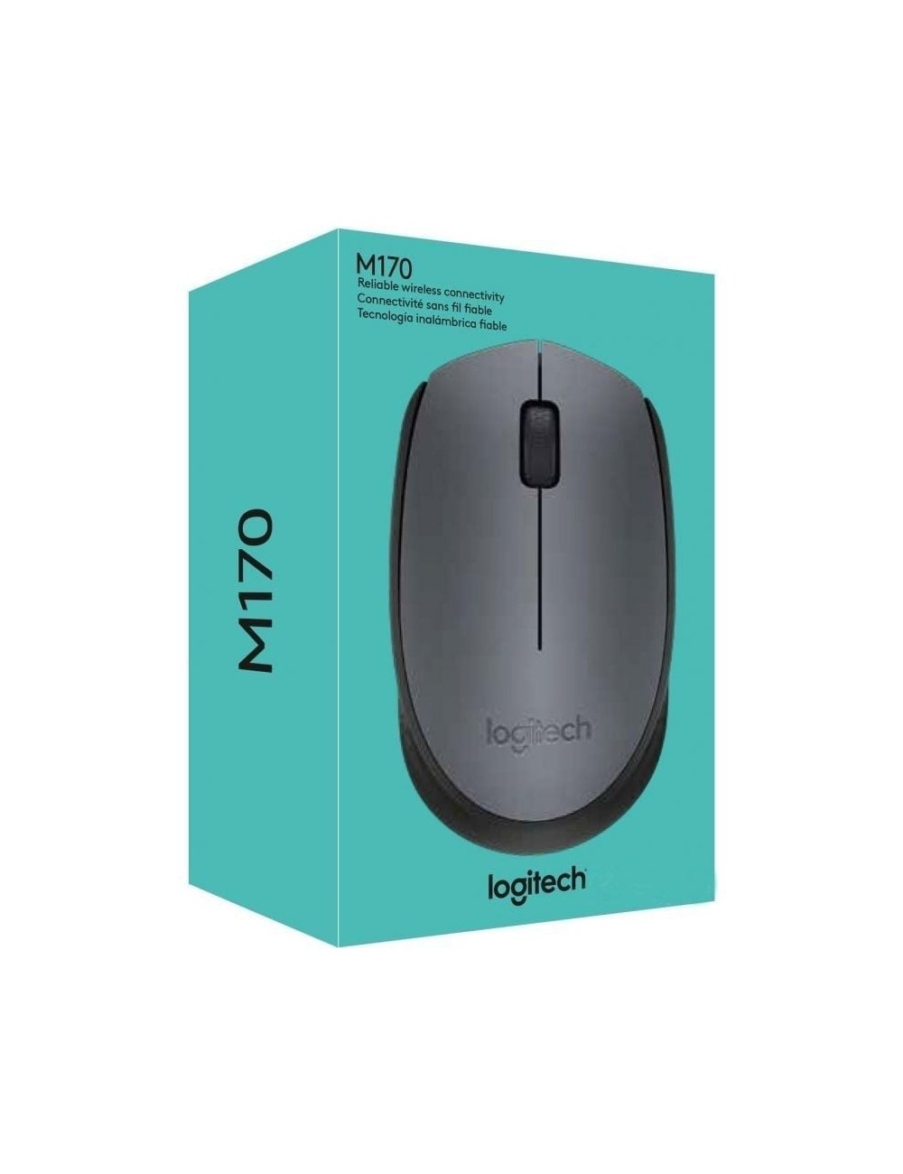 Ratón Inalámbrico Logitech M170/ Hasta 1000 DPI/ Gris