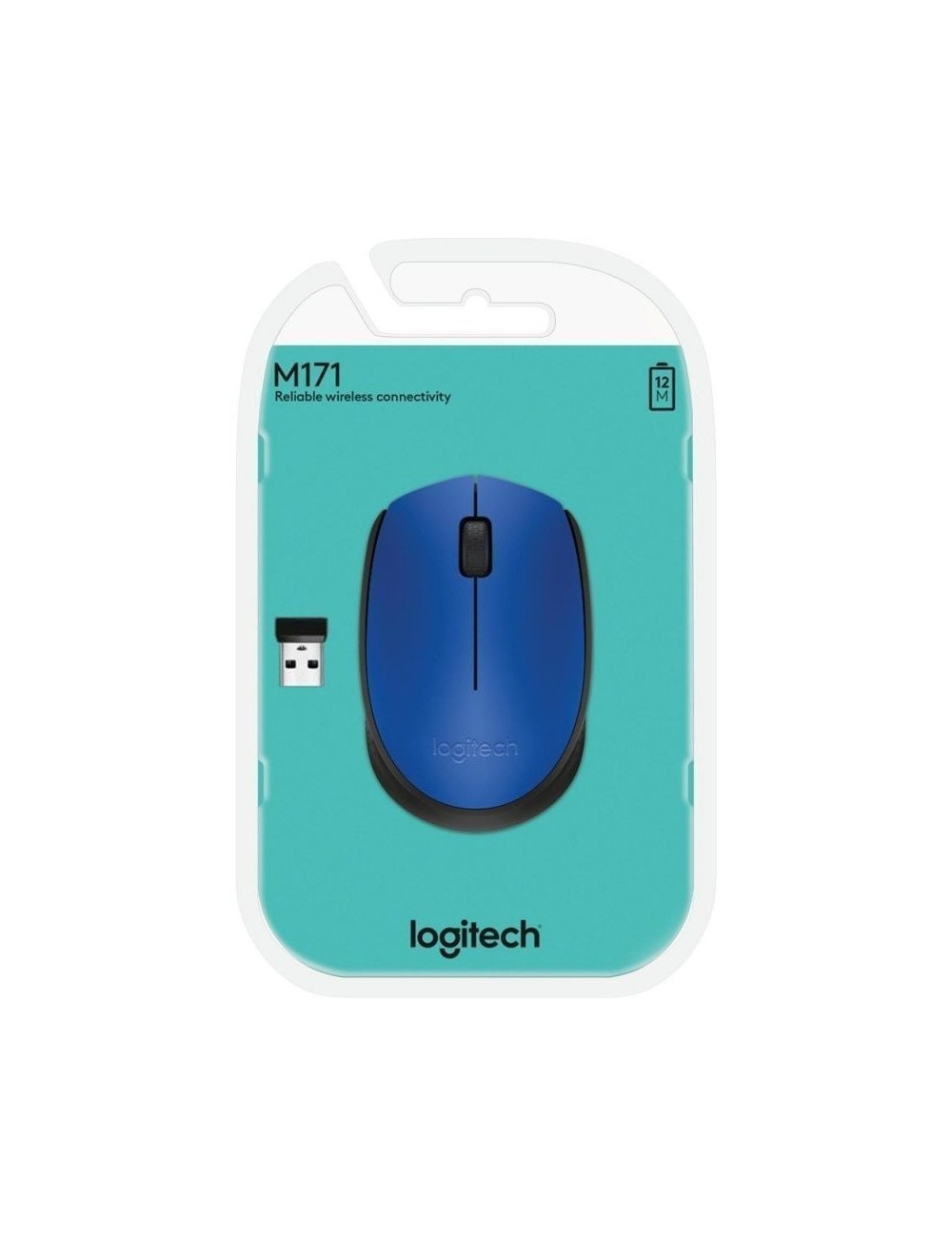 Ratón Inalámbrico Logitech M171/ Hasta 1000 DPI/ Azul