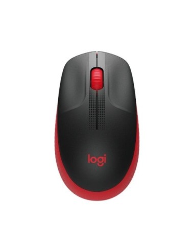 Ratón Inalámbrico Logitech M190/ Hasta 1000 DPI/ Rojo