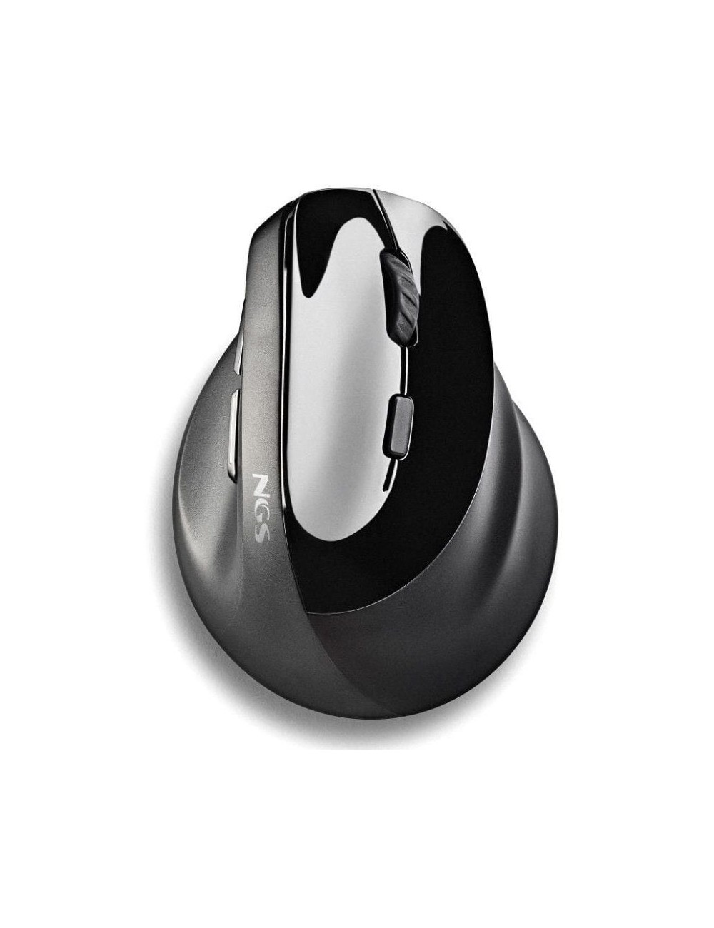 Ratón Vertical Inalámbrico NGS EVO Moksha/ Batería recargable/ Hasta 2400 DPI