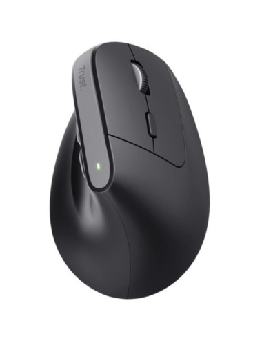 Ratón Vertical Inalámbrico Trust Bayo+/ Batería Recargable/ Hasta 2400 DPI