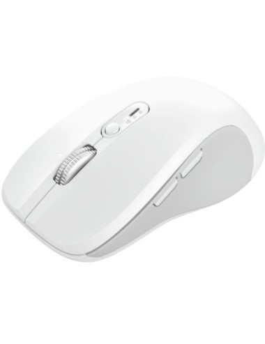 Ratón Ergonómico Inalámbrico Trust Ferro/ Hasta 3200 DPI/ Blanco