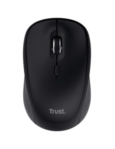 Ratón Mini Inalámbrico Trust Yvi+ Multidispositivo/ Hasta 1600 DPI/ Negro