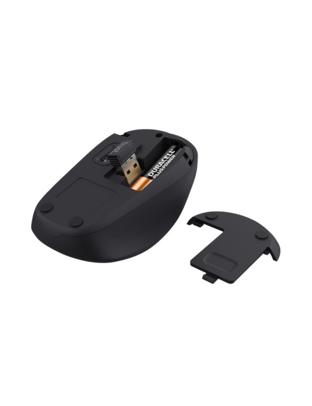 Ratón Mini Inalámbrico Trust Yvi+ Silent/ Hasta 1600 DPI/ Rojo