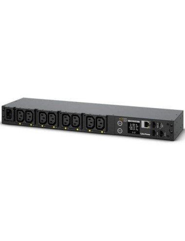 Unidad de Distribución para Alimentación Cyberpower PDU41004/ 16A/ 8x IEC C13/ Formato RACK 1U