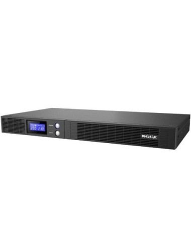 SAI Línea Interactiva Phasak Protekt Slim Rack/ 1500VA-900W/ 4 Salidas/ Formato Rack