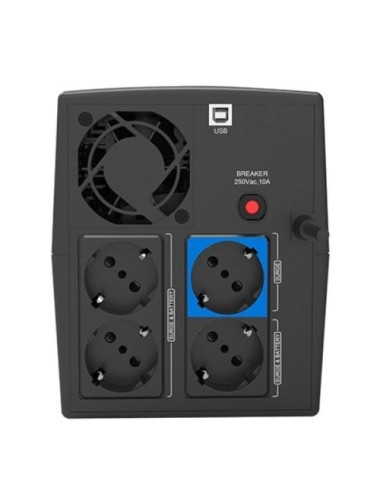 SAI Línea Interactiva Phasak SIRIUS 1560 VA Interactive/ 1560VA-900W/ 4 Salidas/ Formato Torre