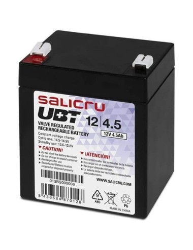 Batería Salicru UBT 12/4,5 compatible con SAI Salicru según especificaciones