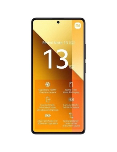 Smartphone Xiaomi Redmi Note 13 NFC 8GB/ 256GB/ 6.67'/ 5G/ Negro