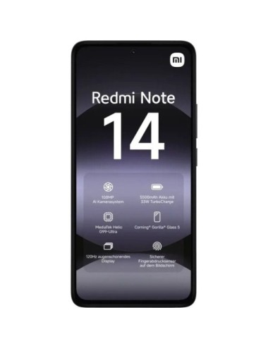 Smartphone Xiaomi Redmi Note 14 8GB/ 256GB/ 6.67'/ Negro