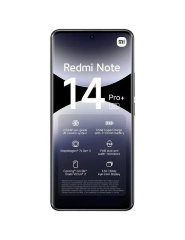 Smartphone Xiaomi Redmi Note 14 Pro+ 12GB/ 512GB/ 6.67'/ 5G/ Negro