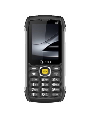 Teléfono Móvil Rugerizado Qubo ST-002 para Personas Mayores/ Negro