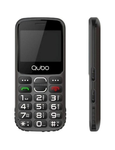 Teléfono Móvil Qubo X-230BKC 4G para Personas Mayores/ Negro